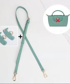 Sangle d’épaule universelle pour sac Longchamp – Kit 3 pièces "Bleu Canard"