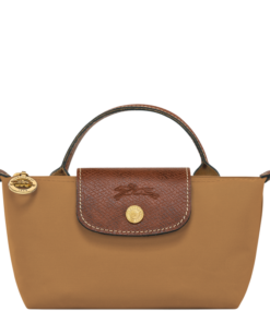Trousse cosmétiques avec poignée Le Pliage Original Toile recyclée - Chamois